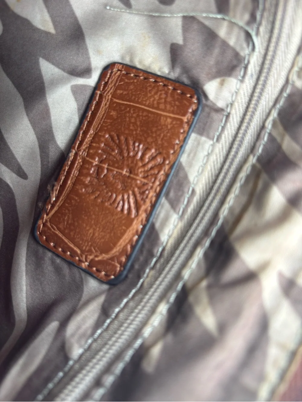 Anne Klein Croc-Embossed Tan/Brown Crossbody Bag